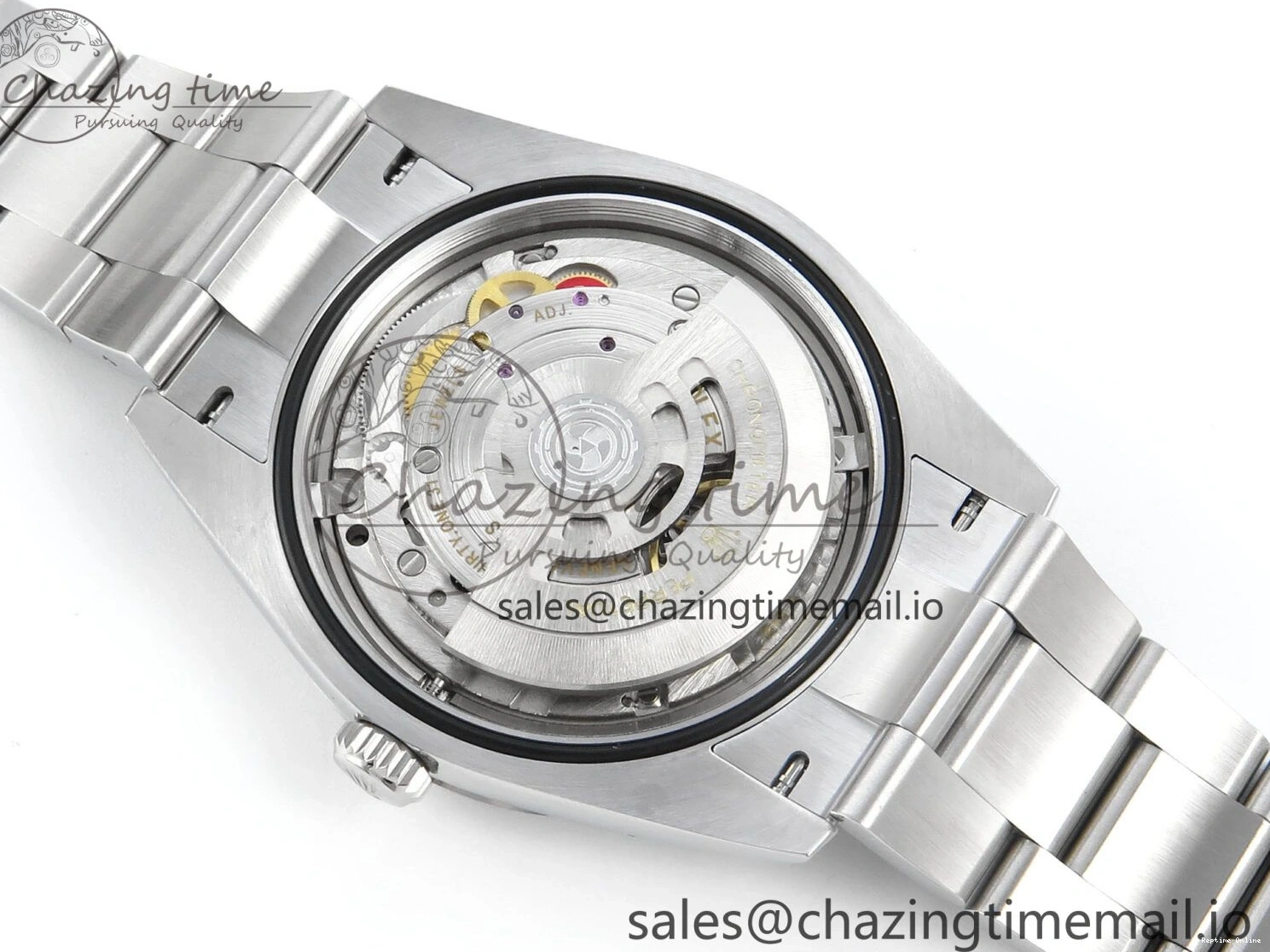 0204 Sustainable Oyster Perpetual 124300 41mm EWEF Best Edition 904L Steel Red Dial A 768